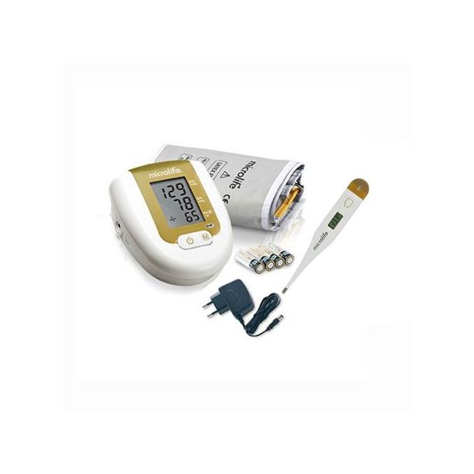 Microlife Blood Pressure Monitor + Thermometer + Adapter