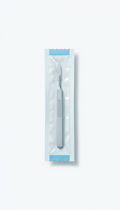 Sterile surgical scalpel with tamper-evident packaging