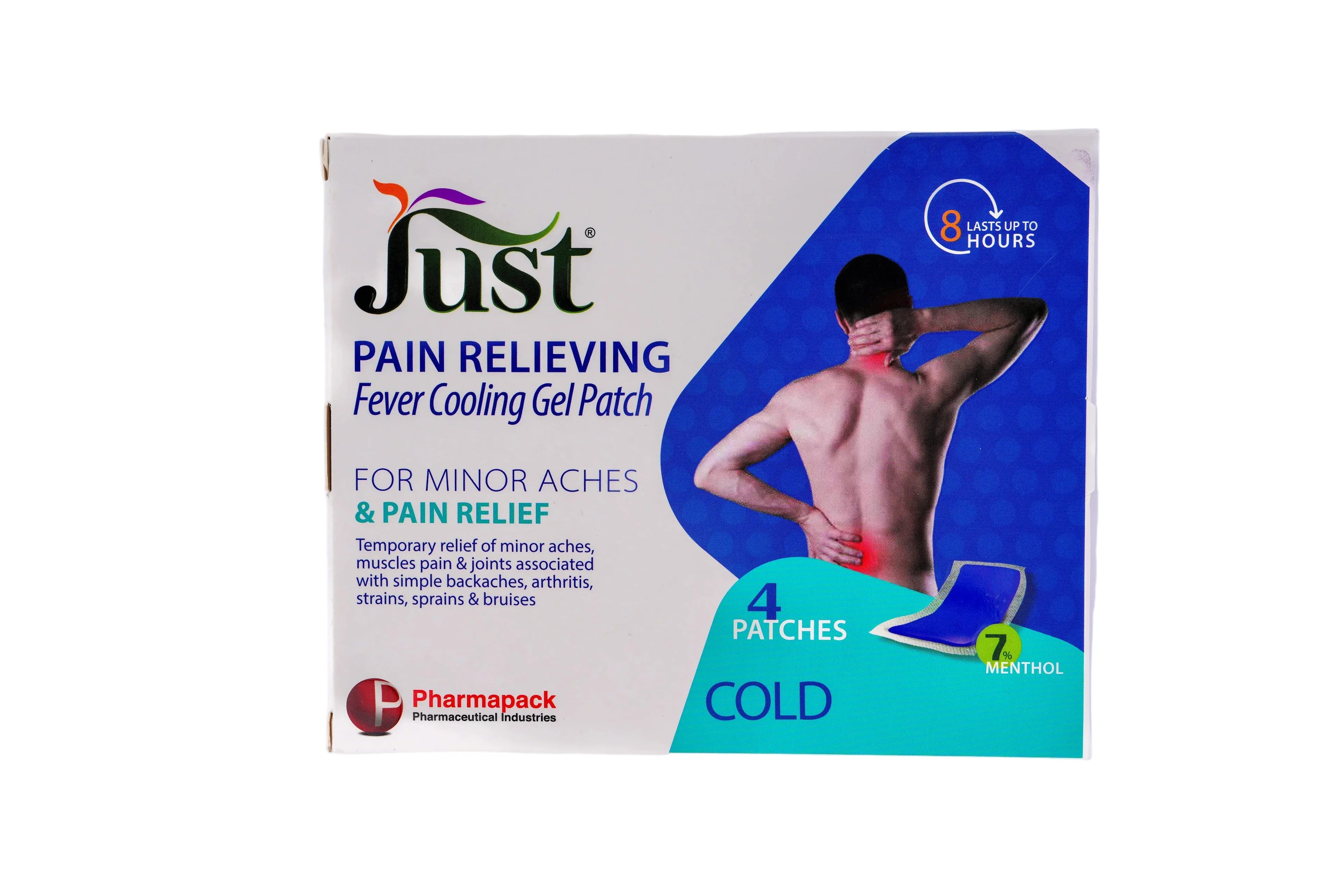 Just Cold Pain Relieving Cooling Gel Patch