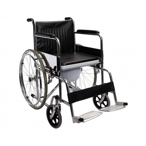 U Seat Panel Commode Wheelchair