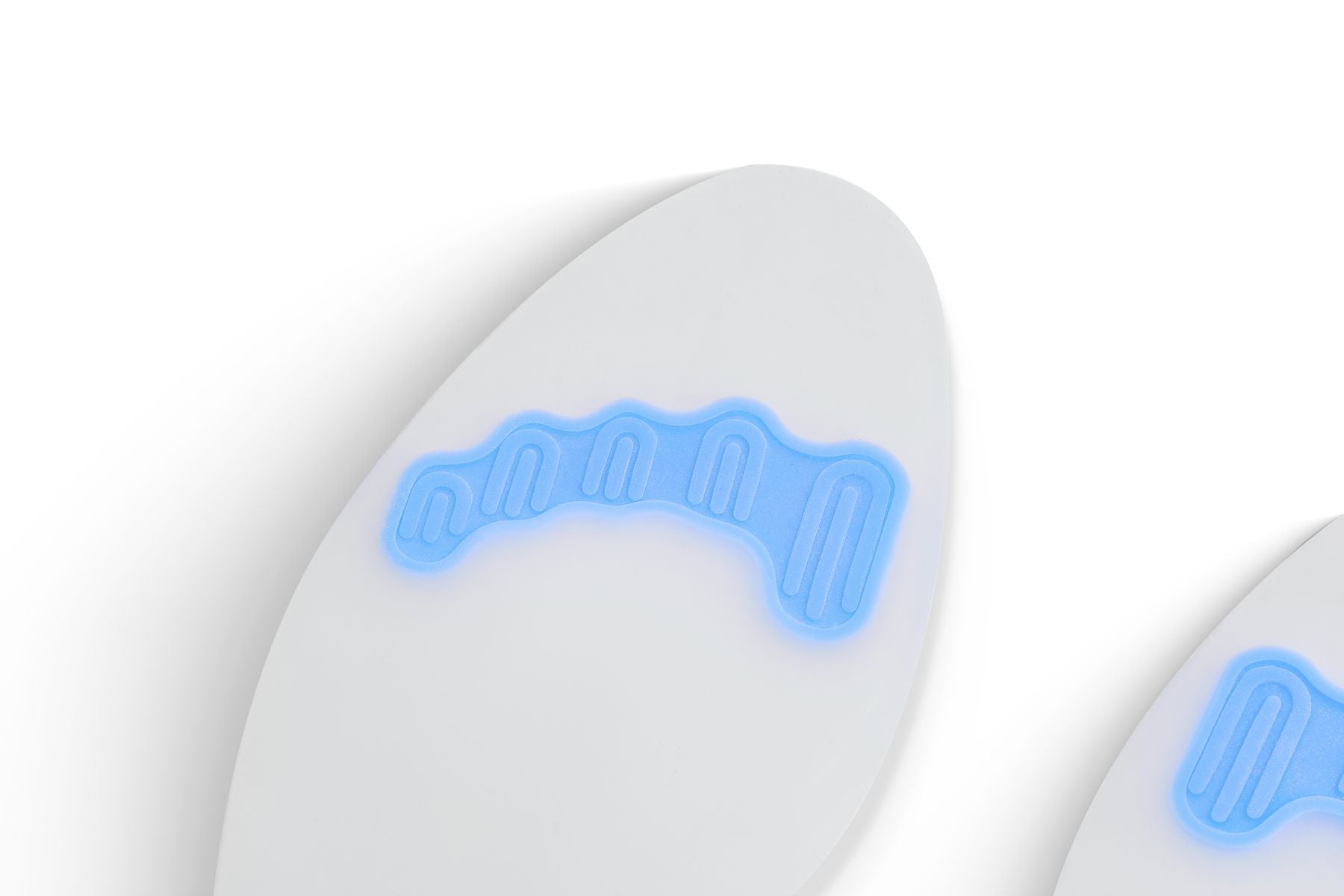 Full Length Silicone Insole by Move, close-up of the arch cushioning zone